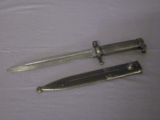A Continental bayonet the 8" blade marked EJAE and with  crowned anchor