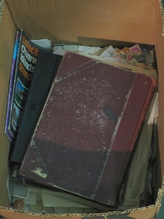 3 stock books containing stamps and other loose stamps