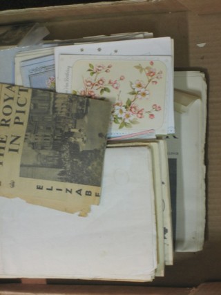 A collection of ephemera relating to Royalty etc