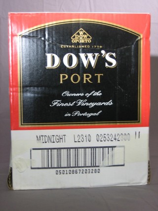 6 bottles of Dow's Midnight non vintage port
