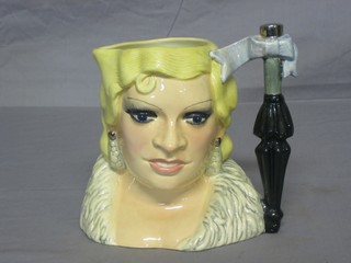 A Royal Doulton Celebrity Collection character jug - May West D668