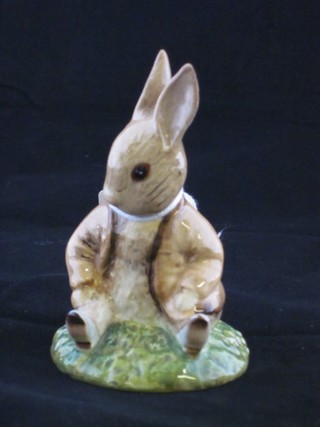 A Beatrix Potter Bunnykins figure - Benjamin Bunny Sat on a Bank