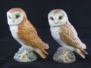 2 Beswick figures of owls, base marked 2026 5"