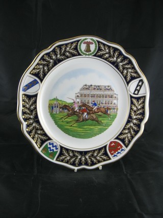 A Spode limited edition plate to commemorate the first running  of the Derby