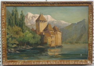 Oil on board "Continental Castle by a Lake" 11" x 17"
PLEASE NOTE THAT THIS LOT HAS BEEN WITHDRAWN