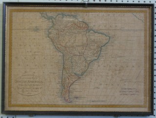 Thomas Bowen, a coloured map "South America" 13" x 18"