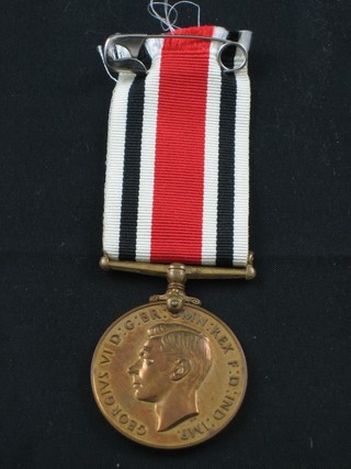 A George VI issue Special Constabulary Long Service and Good Conduct medal to Alfred W Prichard