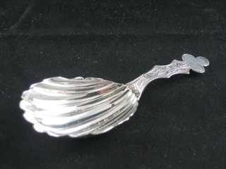 A Victorian silver caddy spoon, London 1887 PLEASE NOTE THAT THIS LOT HAS BEEN WITHDRAWN