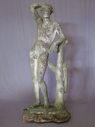 A concrete figure of a standing Classical Gentleman 62"