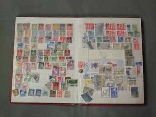 A stock book of various Continental stamps