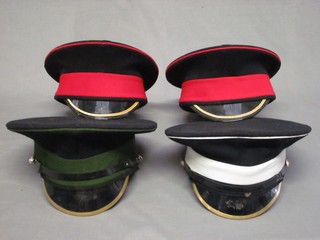 2 Grenadier Guards forage caps, a Coldstream Guards ditto and an Irish Guards forage cap