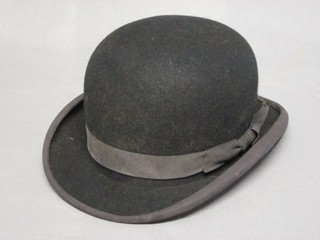 A gentleman's black bowler hat by Locks