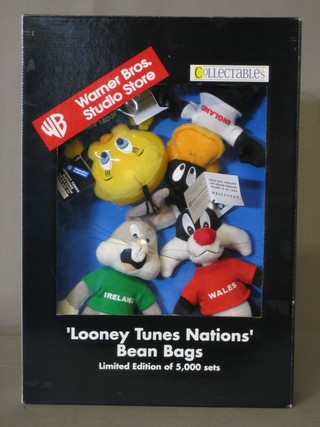 A Warner Bros. Studio Store set of 4 Loony Tunes bean bags, limited edition of 5000