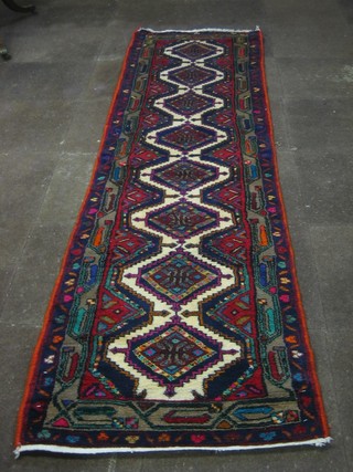 A contemporary Caucasian style runner 110" x 30"