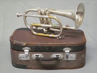 A silver cornet by Boosey & Hawkes no. 145736