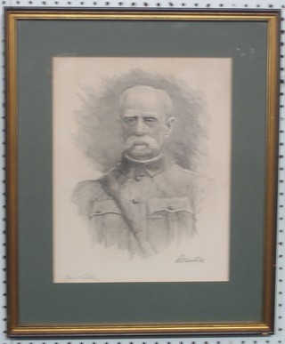 Frank Willis, a monochrome print "General Roberts" 13" x 10"