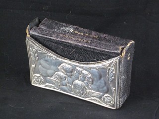 A book of Common Prayer and Hymns Ancient and Modern, contained in a leather and silver mounted case