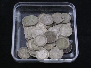 A quantity of George V silver thruppence