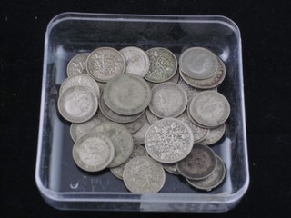 A quantity of George V silver thruppence and sixpences
