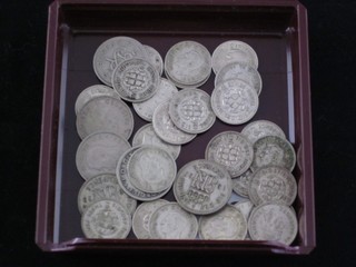A collection of George VI silver thruppence and sixpences