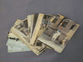 A collection of coloured postcards of Eastern Scenes
