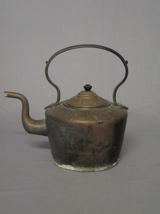A 19th Century circular copper kettle