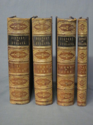 4 editions of The History of England 1562-1760, half leather bound