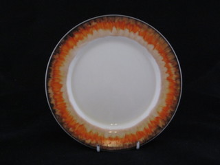 A Clarice Cliff circular pottery plate 9"