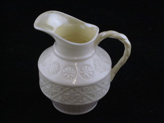 A Beleek jug, the base with green mark 3"