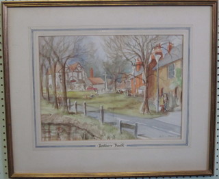 A J I Jennings, watercolour drawing "Letchmore Heath" signed 11" x 15"