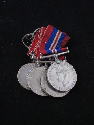 4 various WWII British War medals