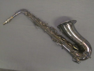 A "silver" saxophone by Henry Distin 9 & 10 Maple Street  Leicester Square London