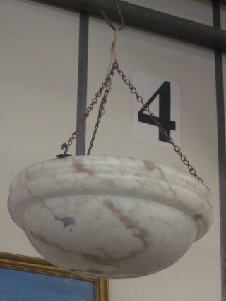A marble glass light shade