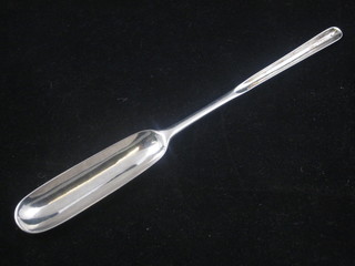 An antique silver double ended marrow scoop