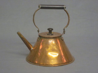An Art Nouveau copper kettle