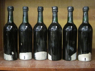 6 bottles of Taylor's 1963 vintage port, bottles unlabelled,