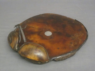 A tray in the form of a sole of an elephants foot 15"