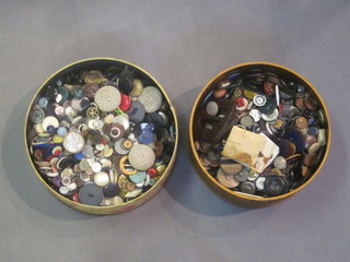 2 boxes of buttons