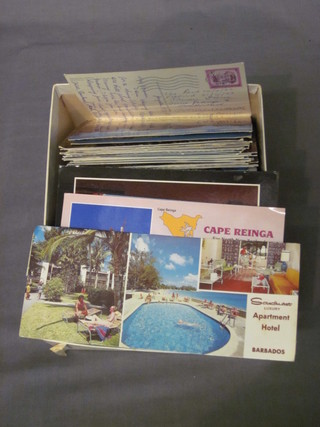 A collection of modern coloured postcards