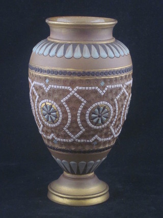 A Doulton Silica club shaped vase, the base incised 555 8"