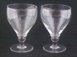 A set of 10 Georgian glass rummers