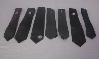 A collection of various Masonic ties