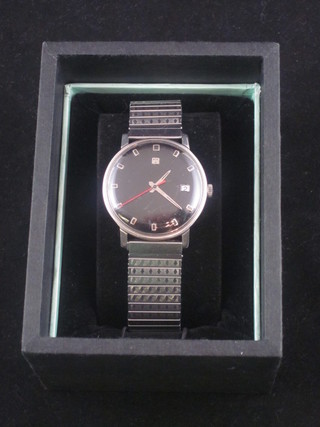 A gentleman's automatic Tissot stainless steel wristwatch with open face