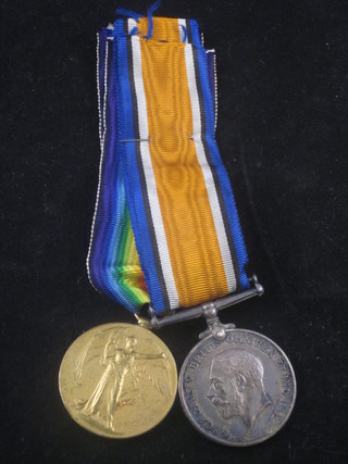A pair - British War medal and Victory medal to 877 Trooper A Richardson Household Bn.