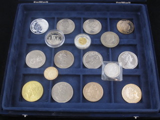 4 Gibraltar commemorative crowns, 5 Isle of Man commemorative crowns, 3 other crowns and 5 other coins