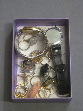 An Oris wristwatch and a collection of costume jewellery