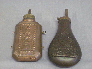 2 reproduction copper powder flasks