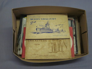 1 volume "21st Army Group Ordnance", 1 volume "Hitler  Passed This Way" together with other various pamphlets relating  to WWII, a Daily sketch annual and 2 cigarette card albums