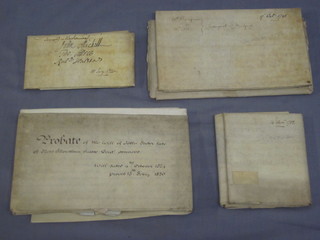 A document relating to property in Shoreham by Sea dated 1712,  2 other dated 1720 and 1741, together with 2 other documents