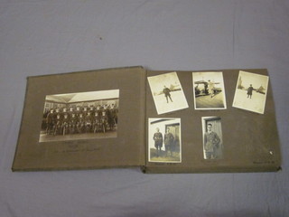 An album containing various black and white photographs of The Royal Air Force, Officers and cadets 1927 onwards